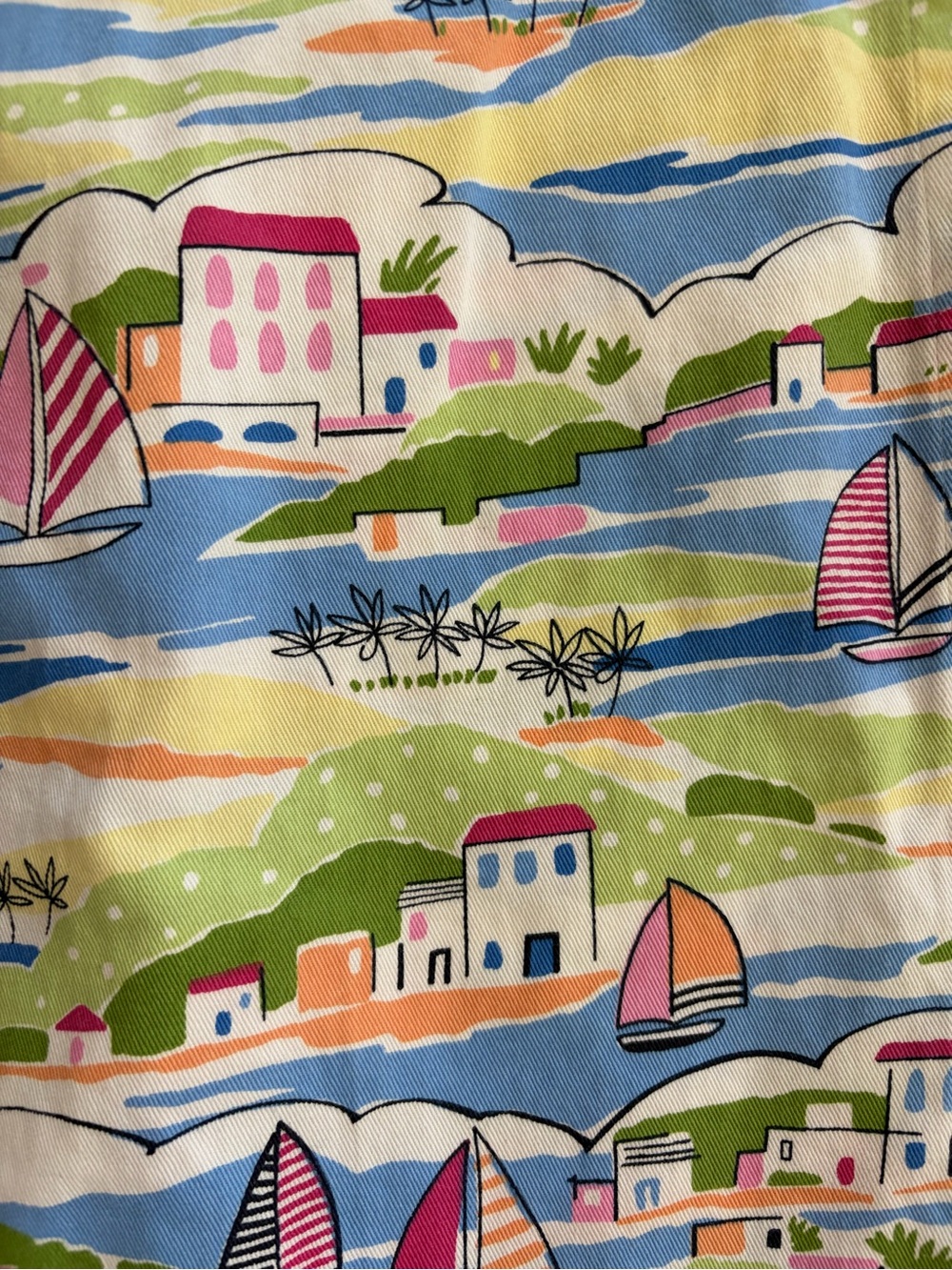 Vintage White Stag Sailboats Print Skort Skirt Womens Sz XL - Picture 5 of 5